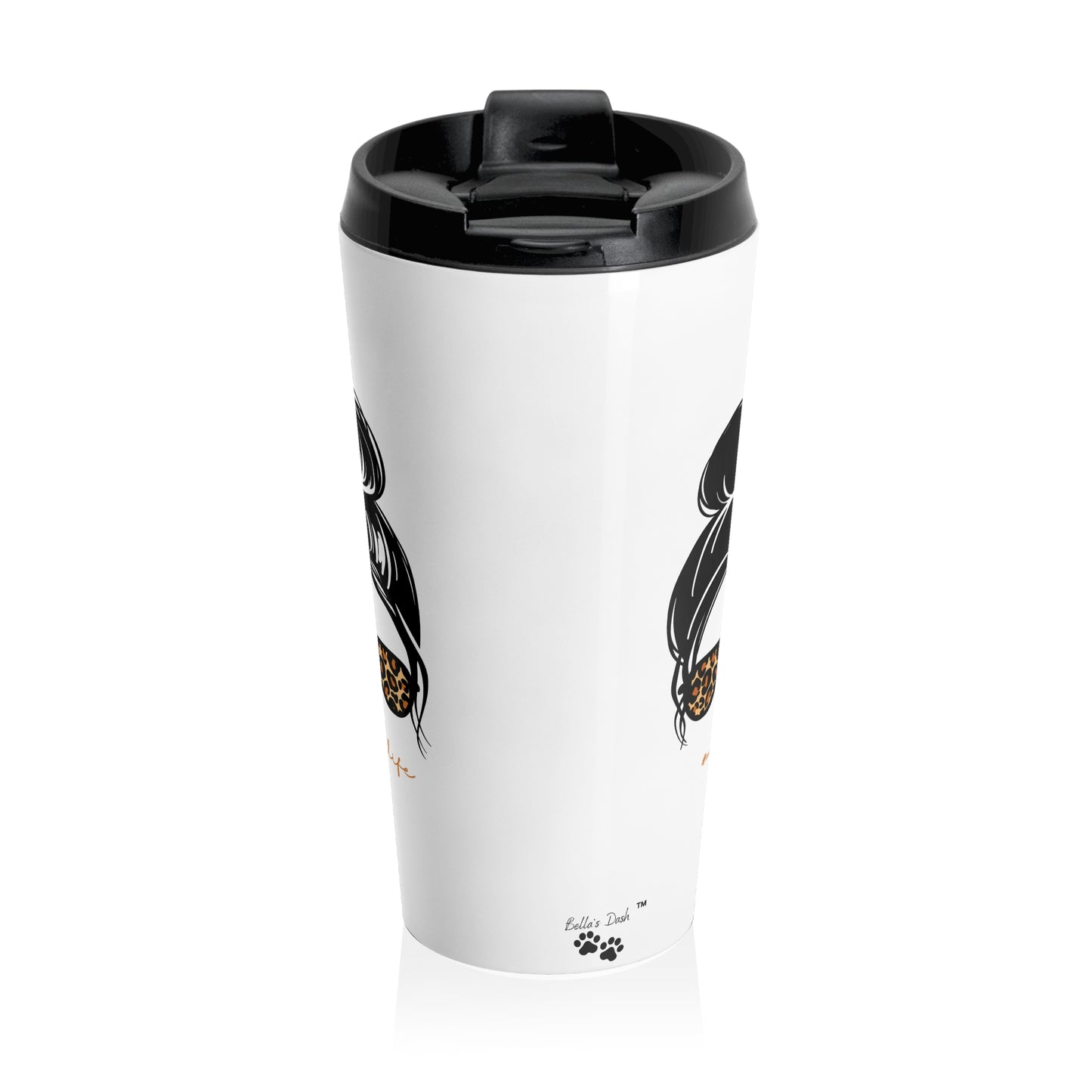 #momlife Stainless Steel Travel Mug, 15oz